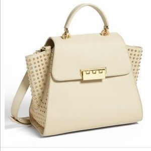 Zac Posen Nude Studded Eartha Satchel